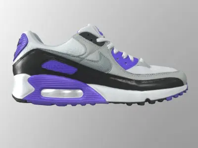 Nike Air max 90 sneaker Low-poly 3D model