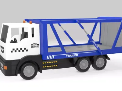 Toy car transporter 3D model