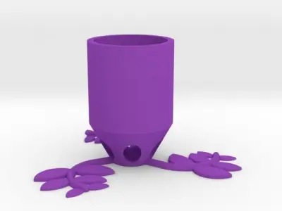 Small Plant Pot - long Free 3D print model