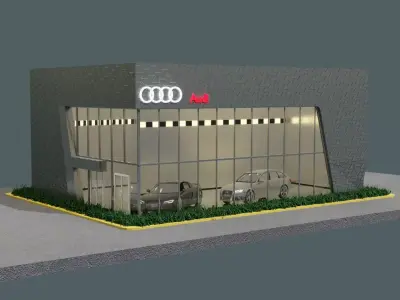 Audi Car Gallery 3D model