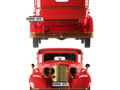 cadillac v 16 1933 Low-poly 3D model