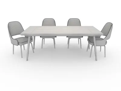 Dining Set 8 3D model