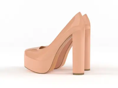 High Heels Women Shoes 3D model