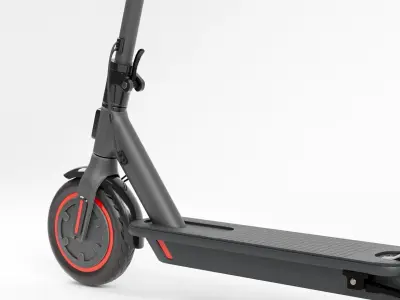 electric scooter Low-poly 3D model