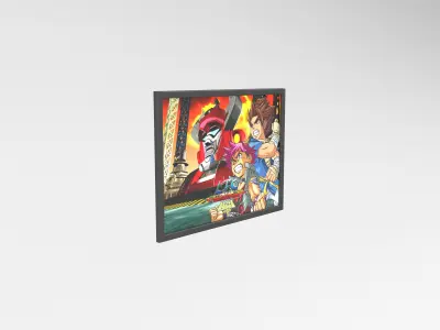 Little Fighter Online Painting v1 007 Free low-poly 3D model