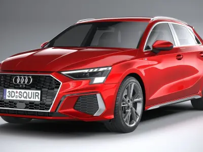 Audi A3 S-Line 2021 3D model