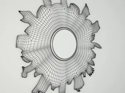 Floris Gold Mirror by Made Goods 3D model