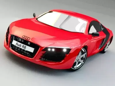 Audi R8 Low-poly 3D model buy