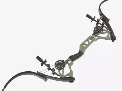 Compound lever action bow 3D model