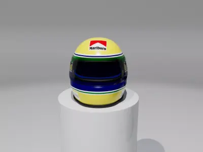 McLaren Senna F1 93 modelagem 3D Low-poly 3D model