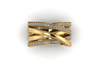 Pandoraa ring Free low-poly 3D model