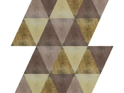 Metal Triangle Tiles 3D model