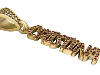 CUSTOM JEWELERY  PANDANT 3D PRINTABLE MODAL  3D print model