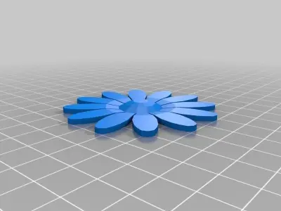 Flowers daisy flower Free 3D print model