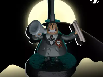 the Mayor By The Nightmare Before Christmas character sculpture 3D print model