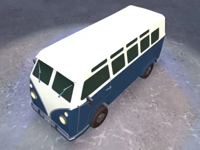 Woki Bus Low-poly 3D model