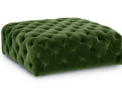 Ottoman velvet Low-poly 3D model
