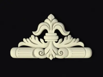 Central decor ornament for furniture 3D model 334