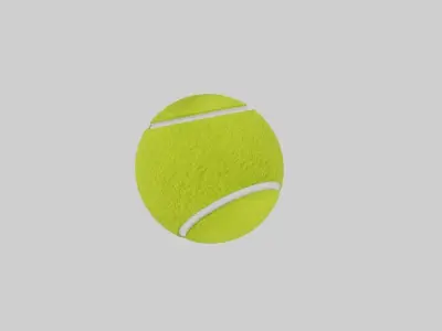 Tennis ball Low-poly 3D model