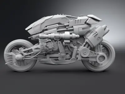 Moto Terminator Scale model 3D print model