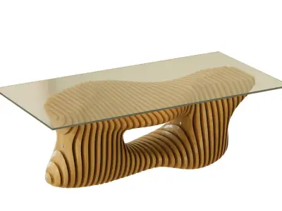 Parametric coffee table 02 3D model