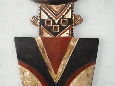 African Large Senufo Wall Mask 3D model