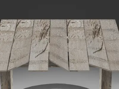 Brunnen Old Realistic Well Model with Detailed Water Shader Free 3D model