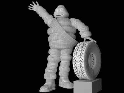 MichelinCharacter michelin tire Free 3D model