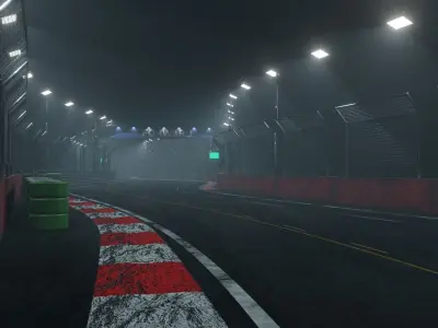 Car Race Track 3D model