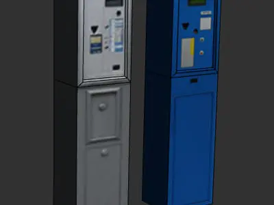 parking meter Free low-poly 3D model