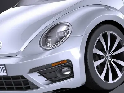 Volkswagen Beetle R Line 2014 VRAY 3D model