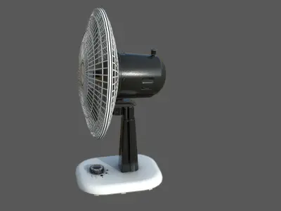 TABLE FAN Low-poly 3D model