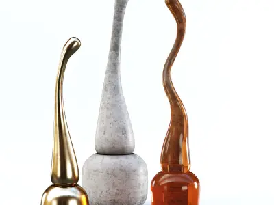 Decorative abstract sculpture 3D model