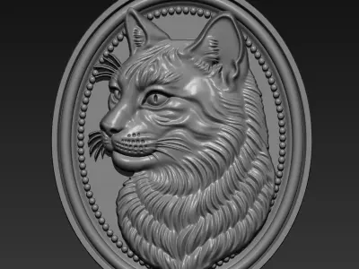 Cat Head A81 3D print model