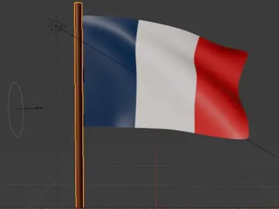 Country National 3D Flags Low-poly 3D model