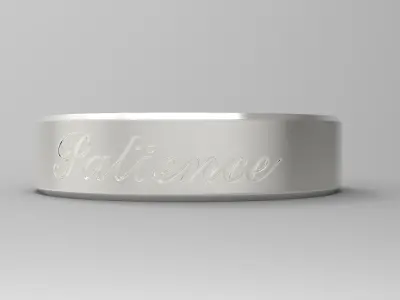 Patience Ring Silver 3D print model