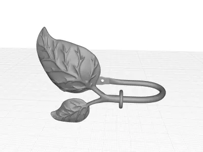 Sycamore Curtain Holdback - 2 Finish 3D model