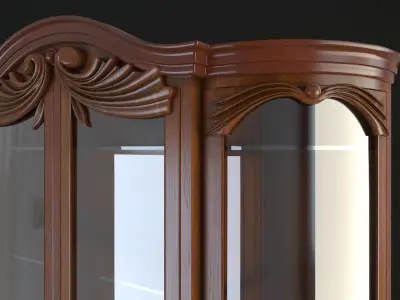 Art Nouveau showcase 3D model