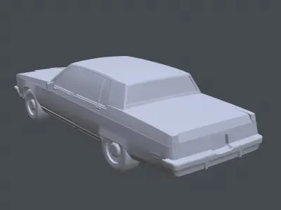 Oldsmobile regency Low-poly 3D model