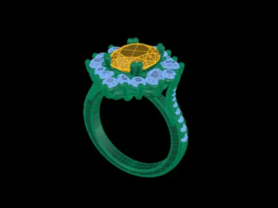 Cocktail Ring 3D print model