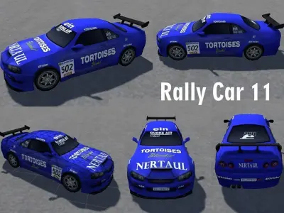 Racing Cars low-poly 3d models Low-poly 3D model