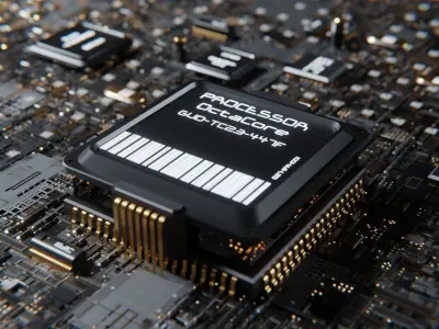 Motherboard 3d model HighPoly 3D model