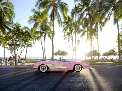 Chevrolet Corvette 1960 3d Model 3D model