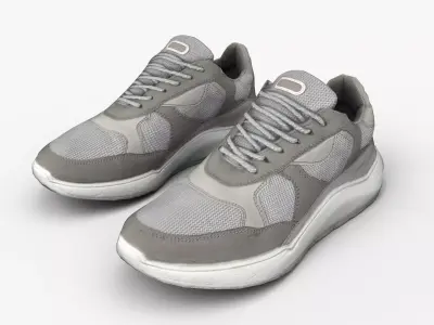 Sport Shoes Game Ready Low-poly 3D model