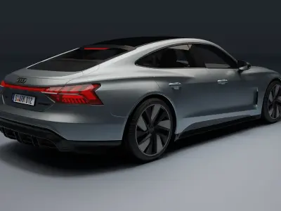 Audi RS e-tron GT Low-poly 3D model