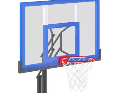 Basketball Backboard 3D model