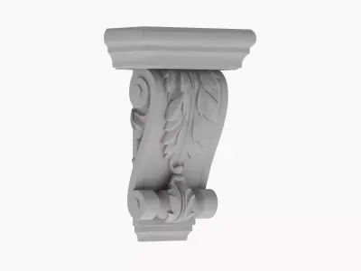 Scroll Corbel 57 - 3D Printable 3D model