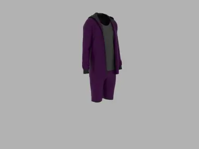 Sport Suit Low-poly 3D model