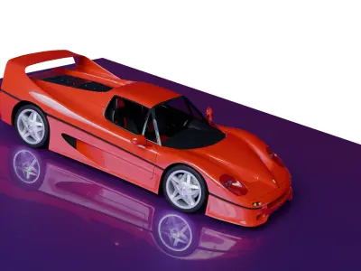 Ferrari 3D model purchase