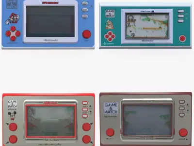 Game and Watches Low-poly 3D model